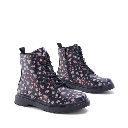 MELODY JR FLORAL-Junior Kids Fashion Light Boots-www.Shopthatapp.ca-Yellow Shoes