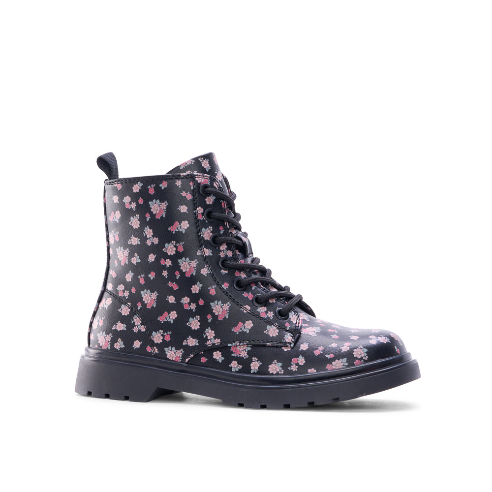 MELODY JR FLORAL-Junior Kids Fashion Light Boots-www.Shopthatapp.ca-Yellow Shoes