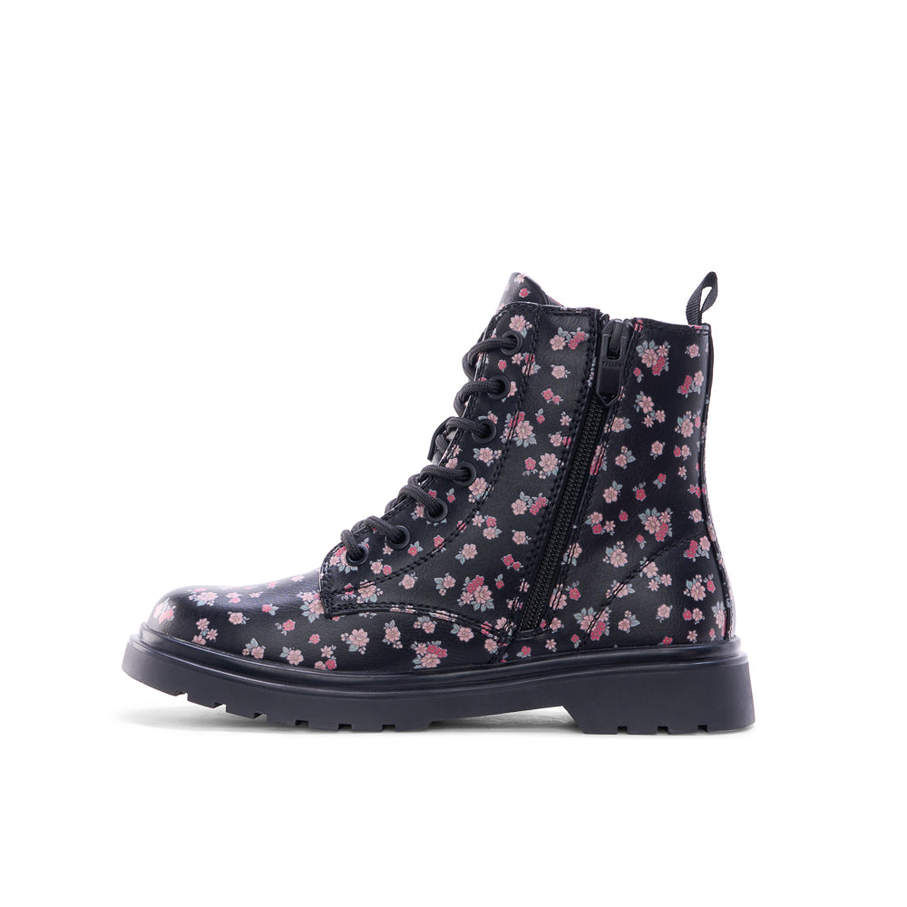 MELODY JR FLORAL-Junior Kids Fashion Light Boots-www.Shopthatapp.ca-Yellow Shoes