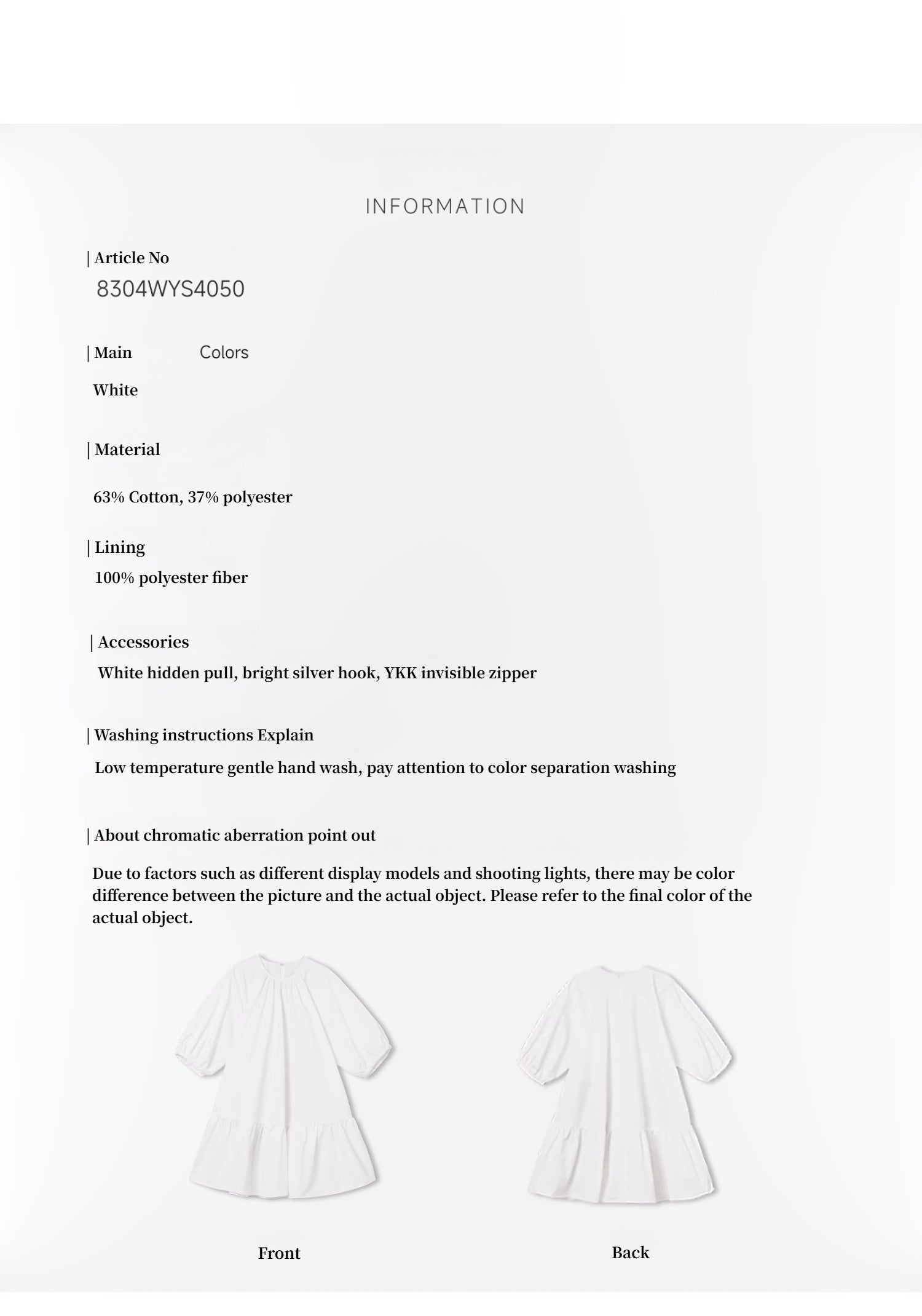 Dream Island Hepburn Style White Puff Sleeve Dress - High-End Temperament Dress for Women - Shopthatapp.ca