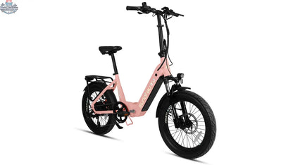 E-Vélo EUNORAU QUEBEC META20 1.0 electric bicycle with sleek frame and handlebars, ready for an outdoor ride.
