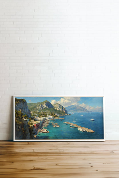 Capri Escape Artwork - Oeuvre sur Toile Étirée - Shopthatapp.ca