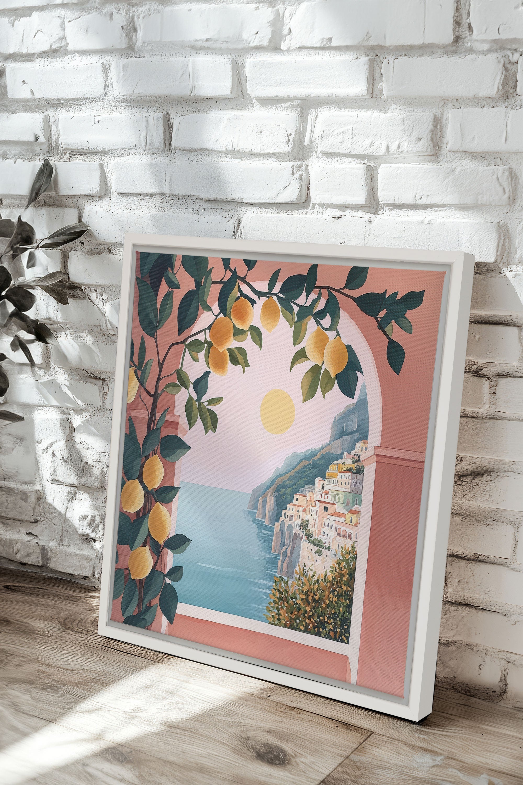 LIMONADE ROSE peinture sur toile - Oeuvre sur toile étirée