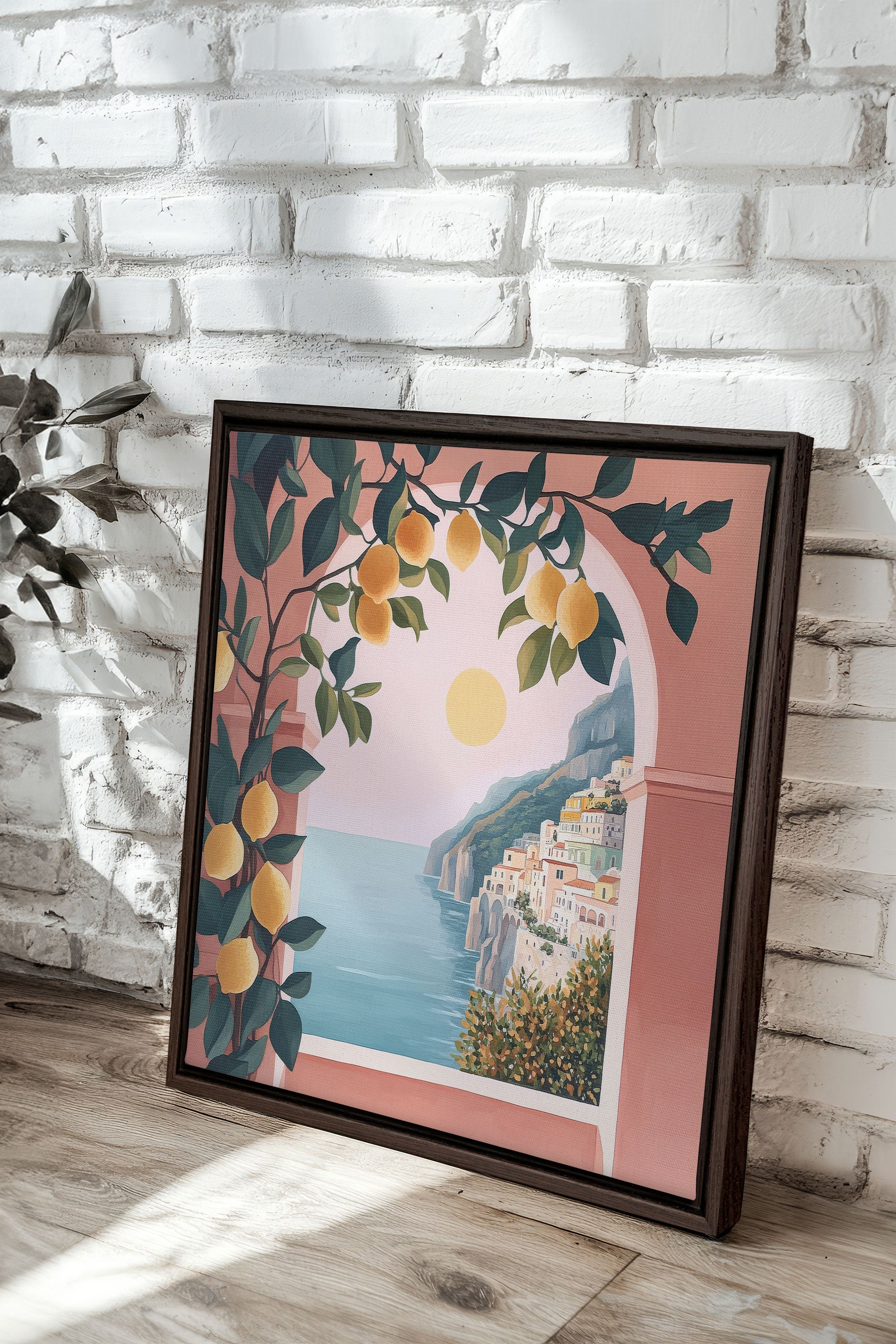 LIMONADE ROSE peinture sur toile - Oeuvre sur toile étirée