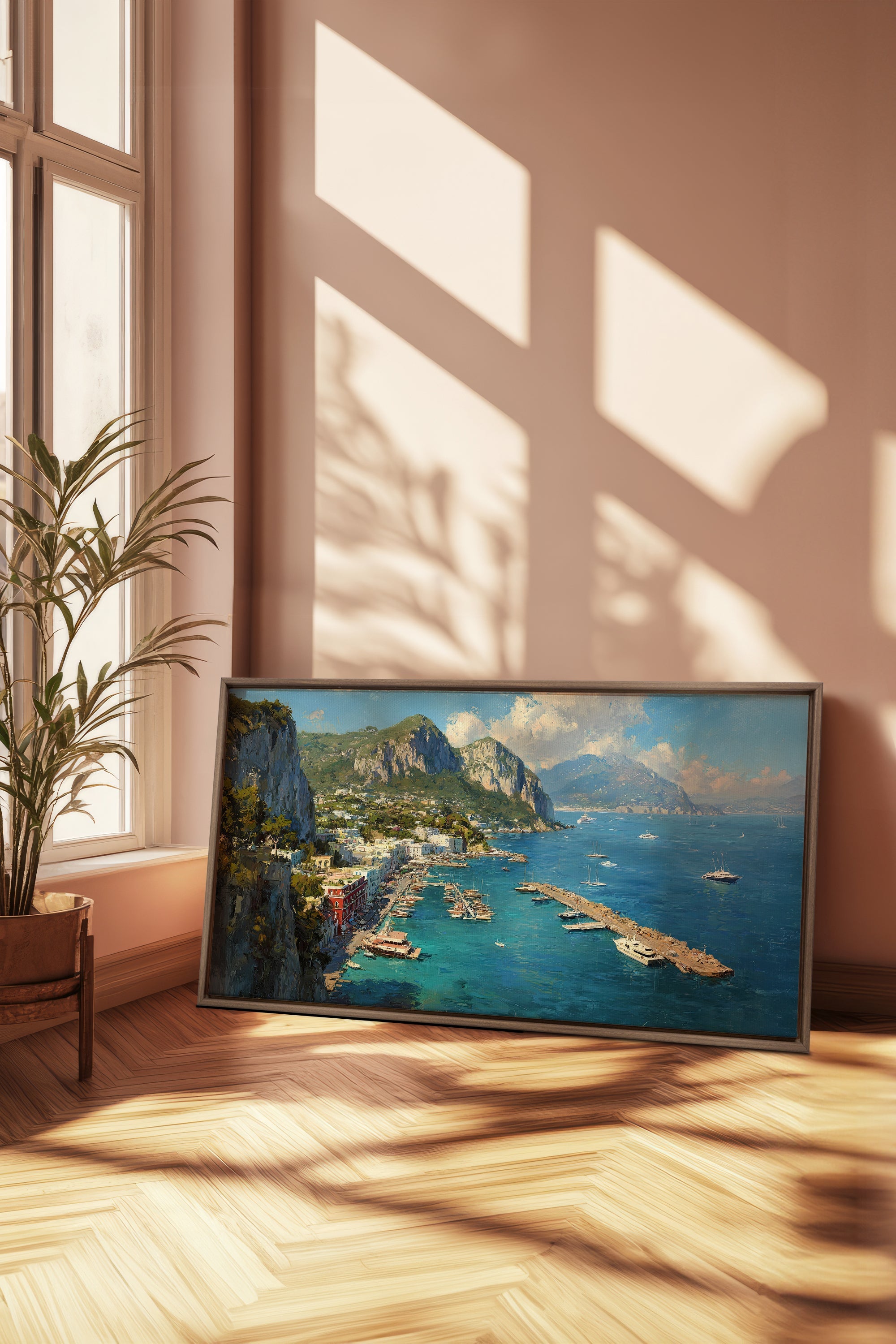 Capri Escape Artwork - Oeuvre sur Toile Étirée