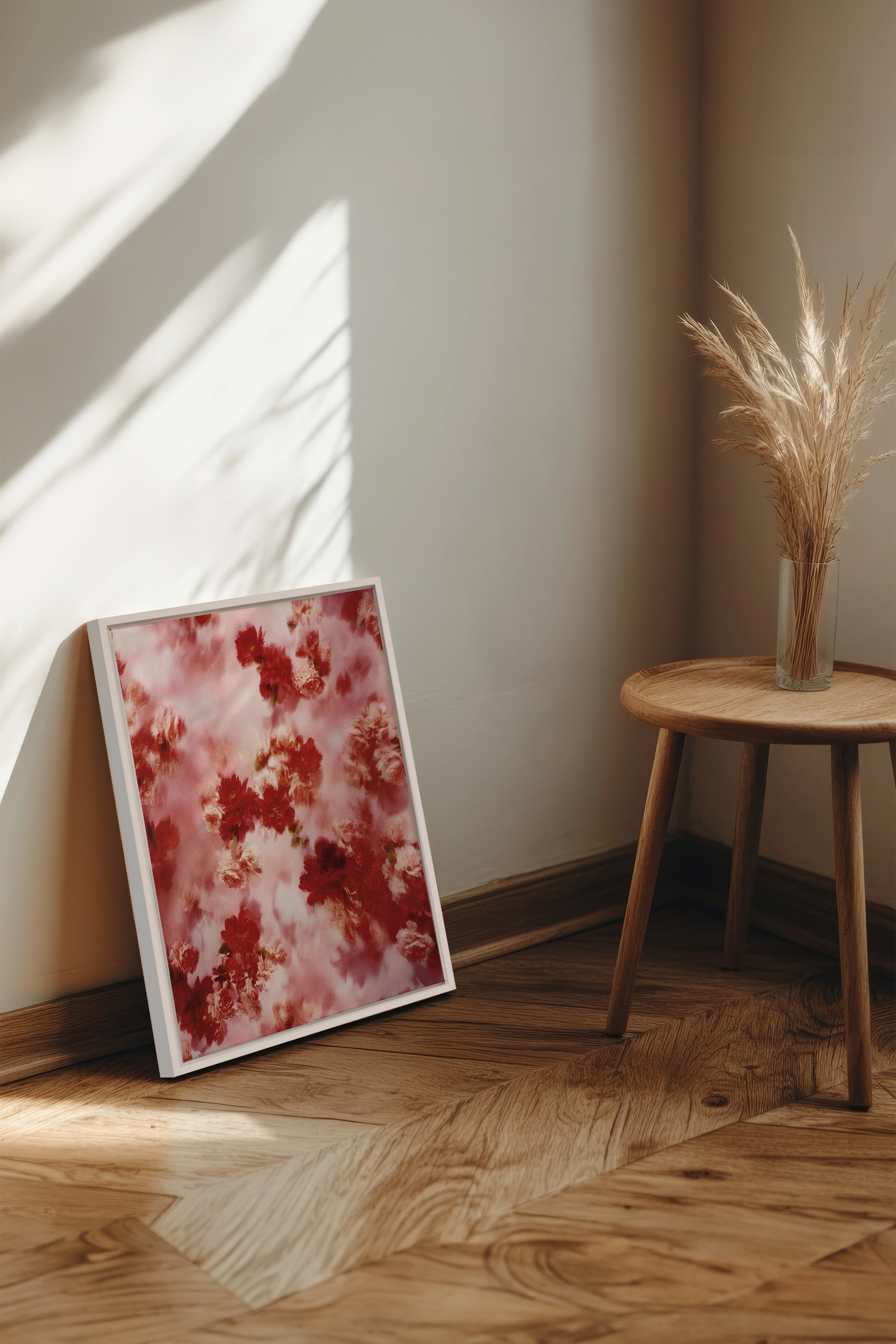 WILD GROVE RÊVE ÉCARLATE Toile Étirée Artisanale en Vente