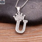 Elegant Silver Letter Pendant with Chain - Personalize Your Style - Shopthatapp.ca