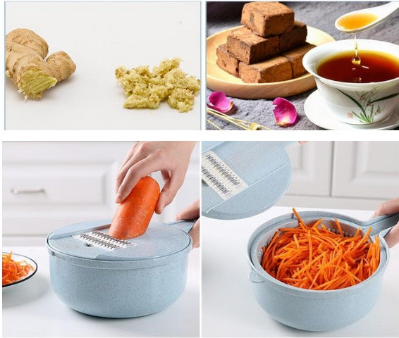 8 In 1 Mandoline Vegetable Slicer - Versatile Potato Peeler, Carrot and Onion Grater - Shopthatapp.ca