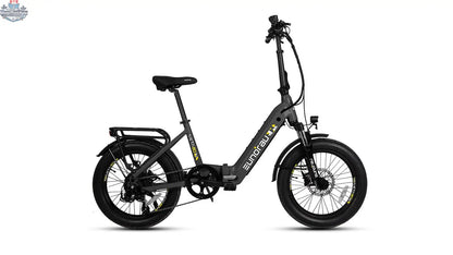E-Vélo EUNORAU QUEBEC META20 1.0 electric bicycle with sleek frame and handlebars, ready for outdoor riding.