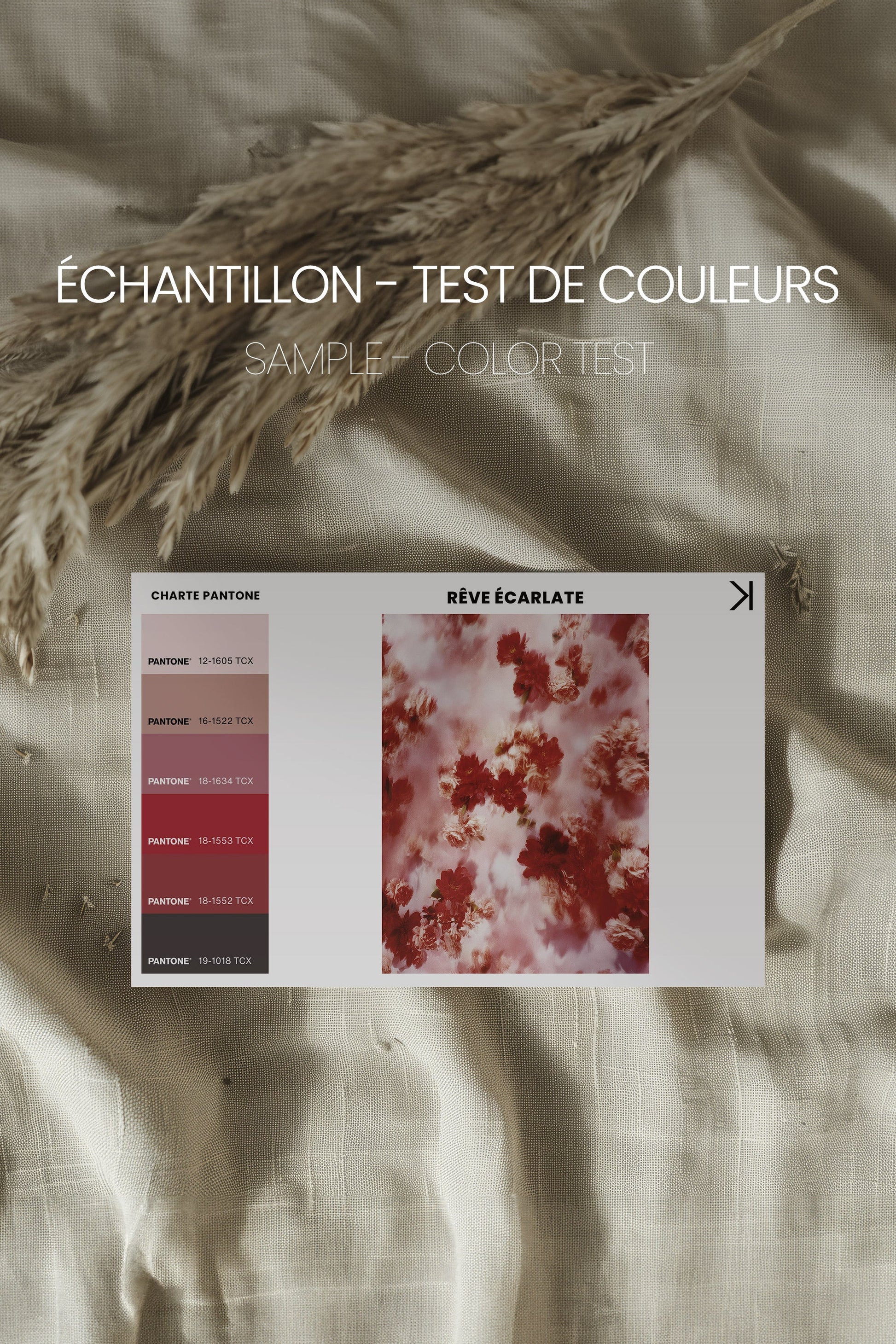 WILD GROVE RÊVE ÉCARLATE Toile Étirée Artisanale en Vente - Shopthatapp.ca