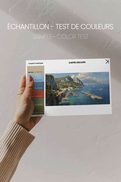 Capri Escape Artwork - Oeuvre sur Toile Étirée - Shopthatapp.ca