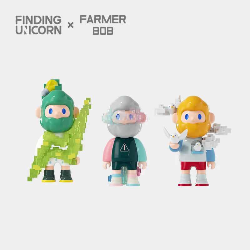 Farmer Bob Next Generation Pixel Universe Blind Box Series by Finding Unicorn - Www.Shopthatapp.ca