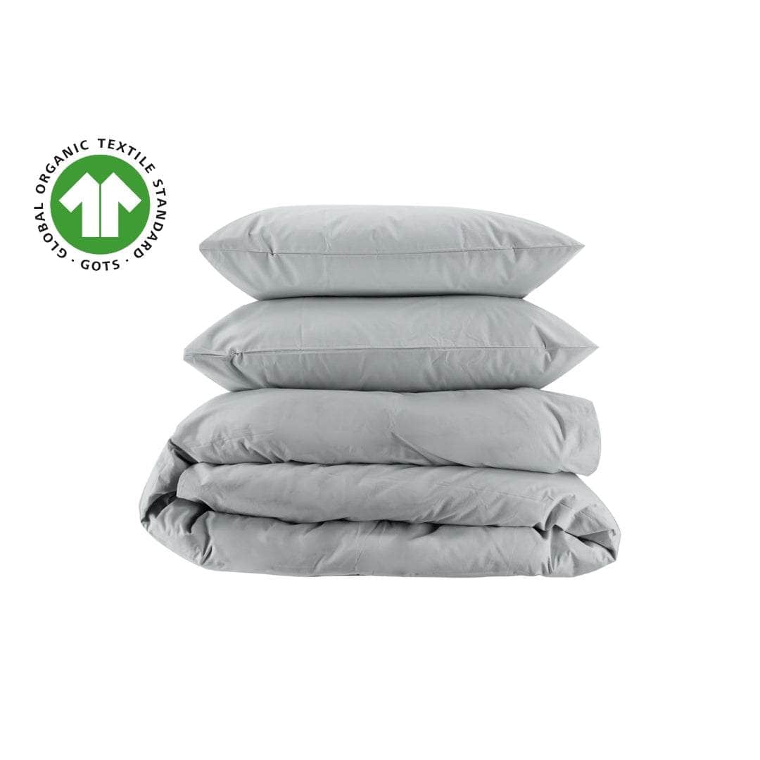 Essential Organic Percale Duvet Cover Set & Pillowcase Collection - Shopthatapp.ca