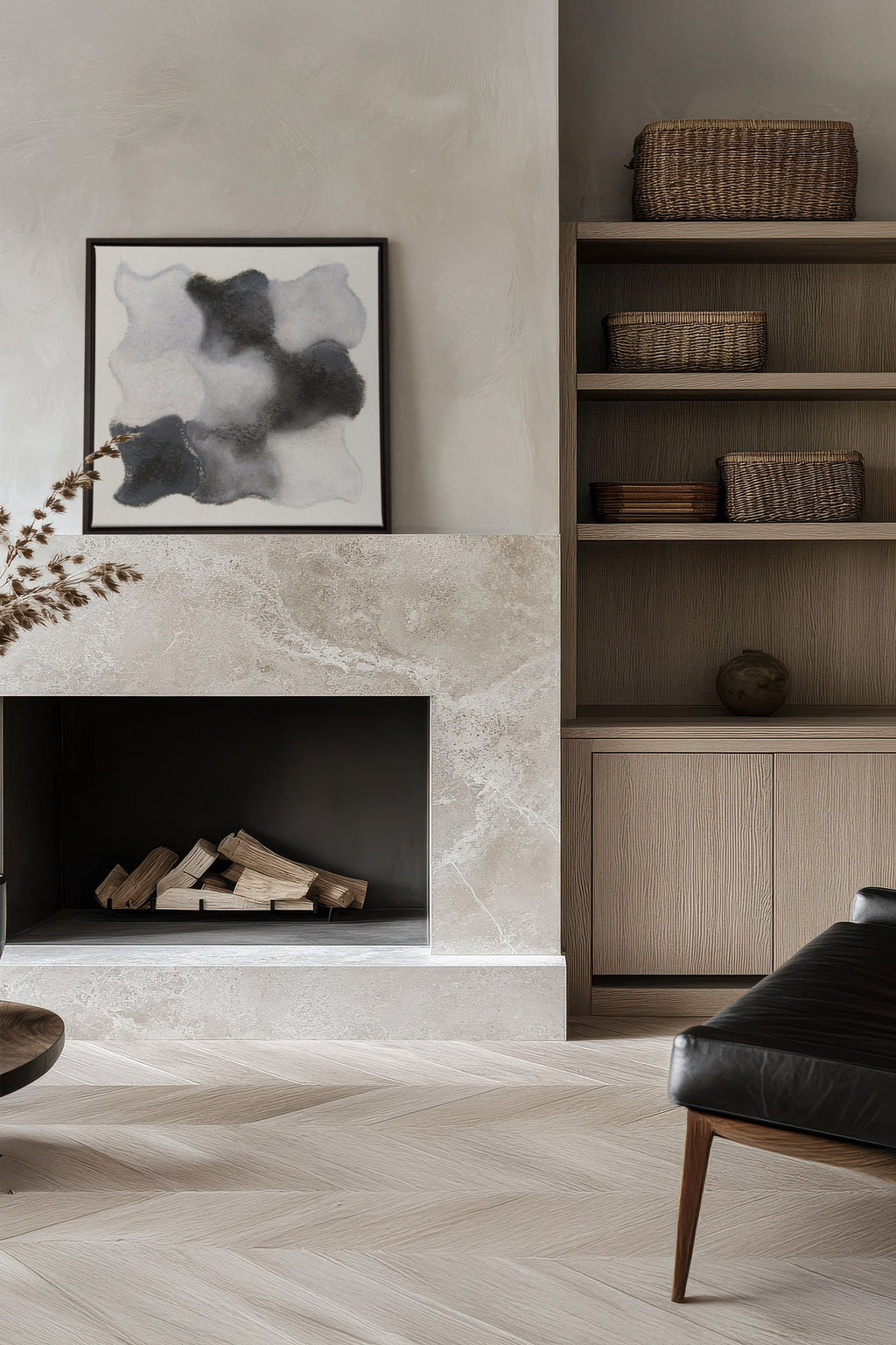 NUANCES FONDUES - Oeuvre sur toile étirée avec fondues sur toile