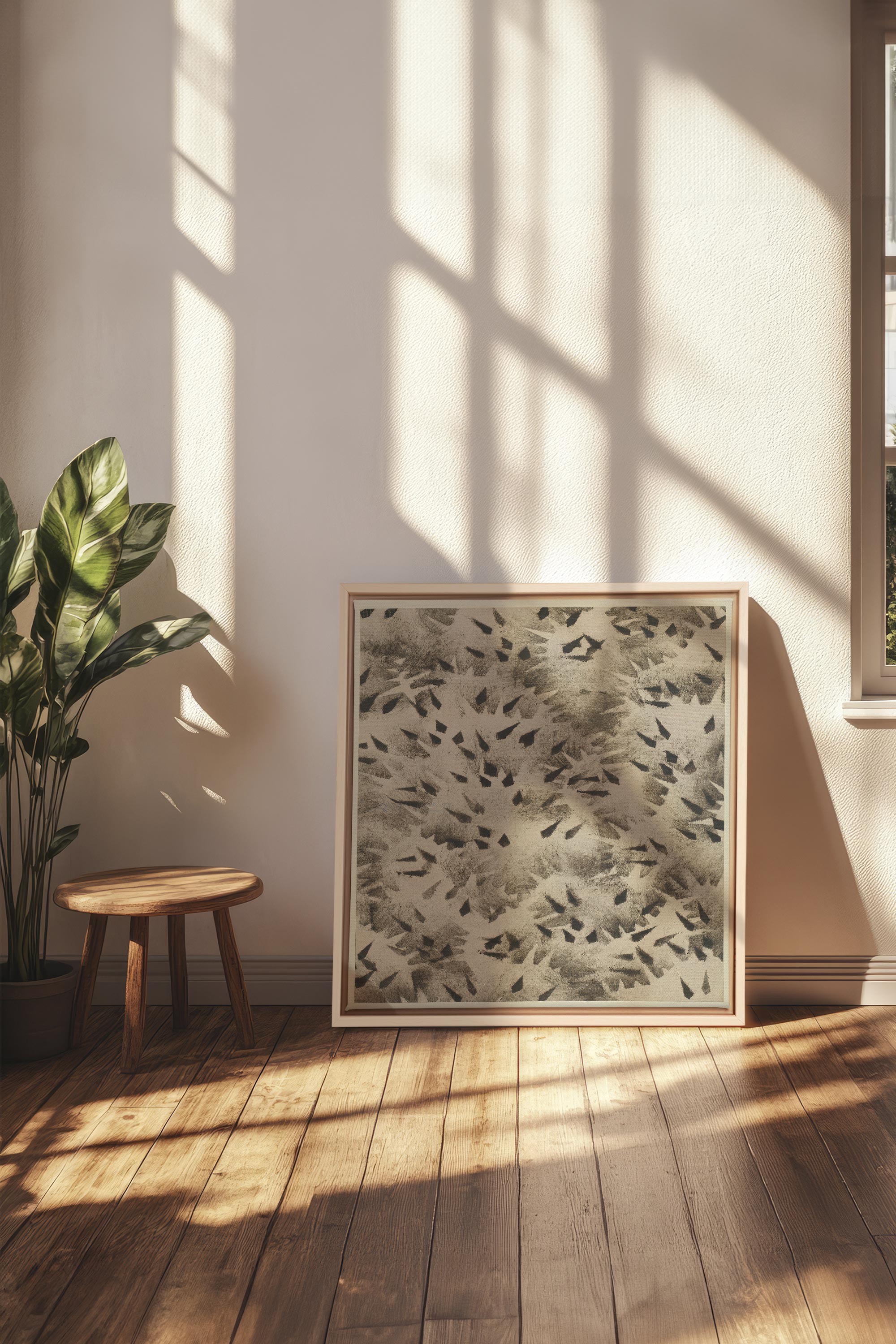 GRAIN D'OMBRE Toile Étirée - Oeuvre Exceptionnelle sur Toile