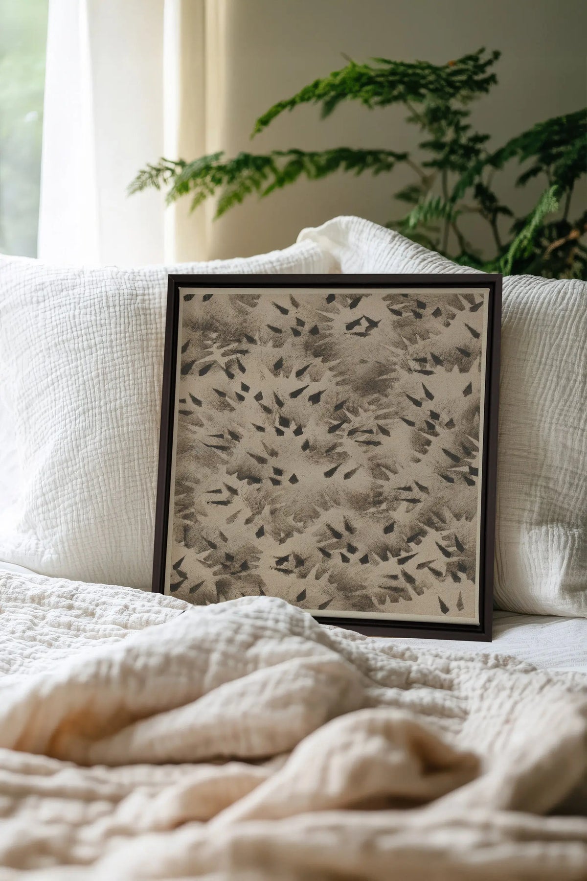 GRAIN D'OMBRE Toile Étirée - Oeuvre Exceptionnelle sur Toile - Shopthatapp.ca