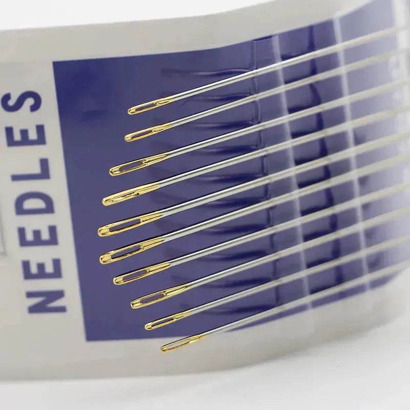 10 pcs Hand Sewing Embroidery Needle Self Threading Needles