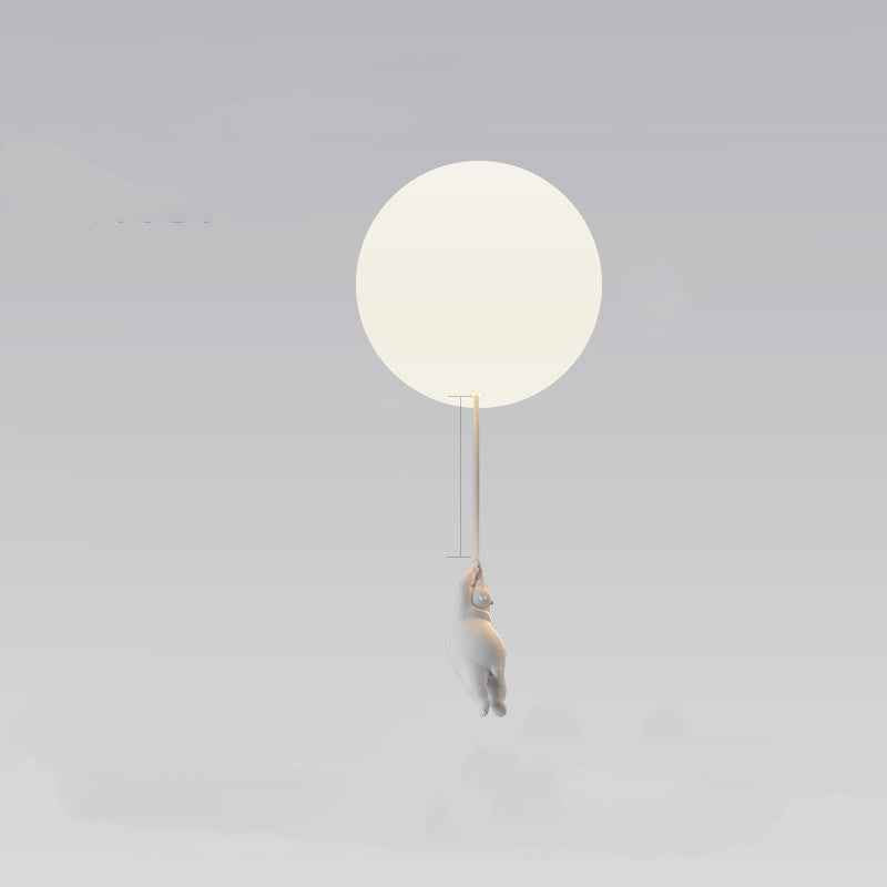 Children'S Room Balloon Lamp Cartoon Net Red Creative Aisle Balcony Restaurant Polar Bear Bedroom Ceiling Lamp
