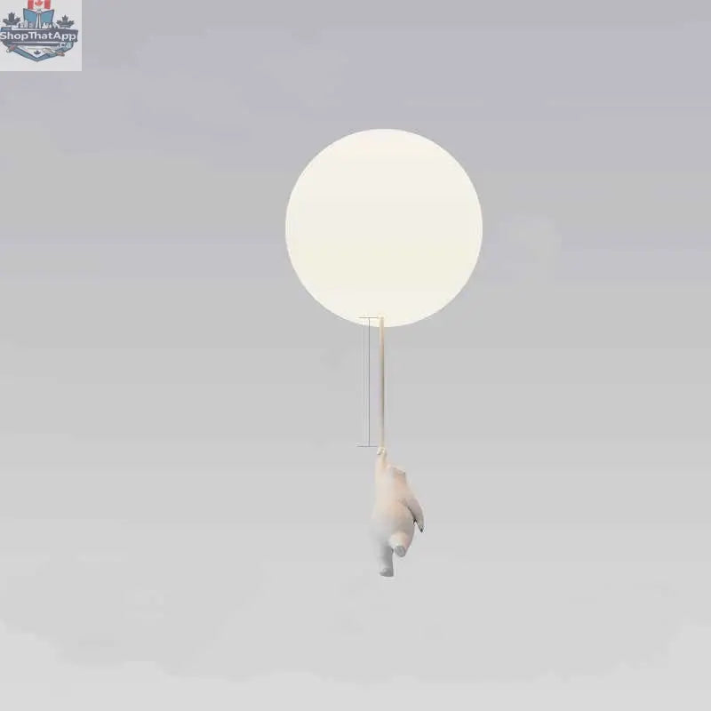 Children'S Room Balloon Lamp Cartoon Net Red Creative Aisle Balcony Restaurant Polar Bear Bedroom Ceiling Lamp - Shopthatapp.ca
