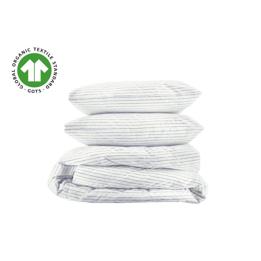 Essential Organic Percale Collection Duvet Cover & Pillowcase Set - Www.Shopthatapp.ca