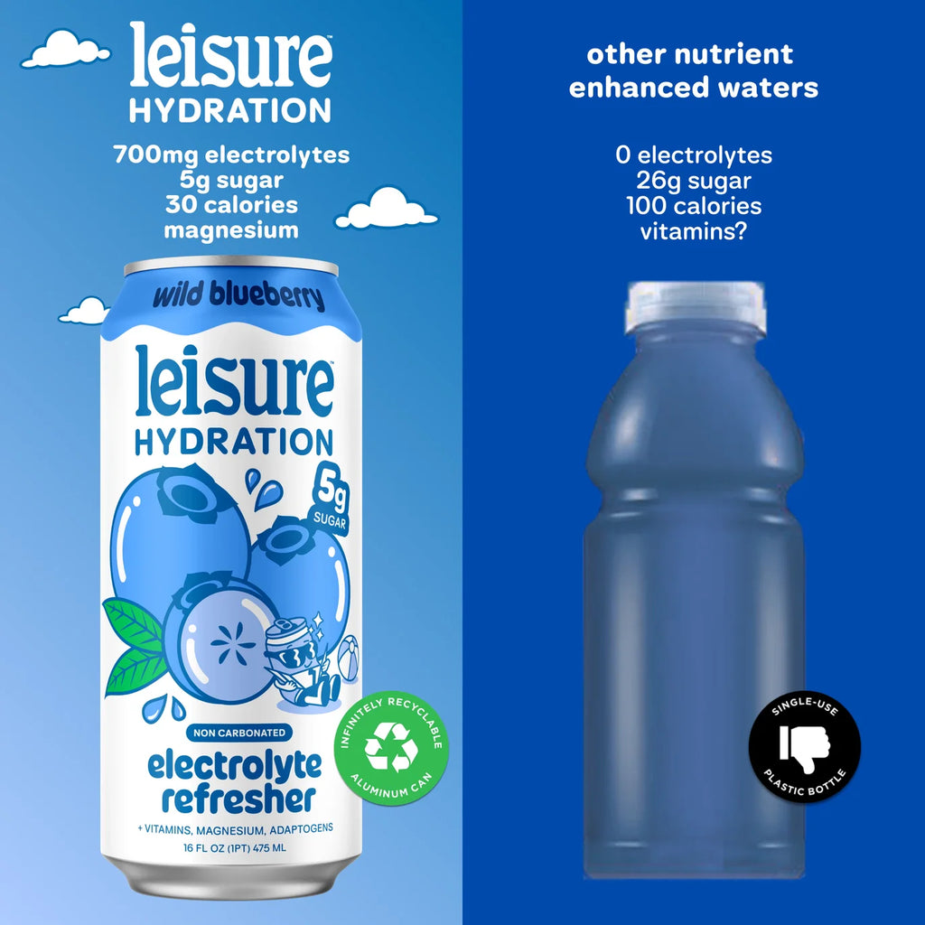 Leisure Hydration - Wild Blueberry Hydration Drink