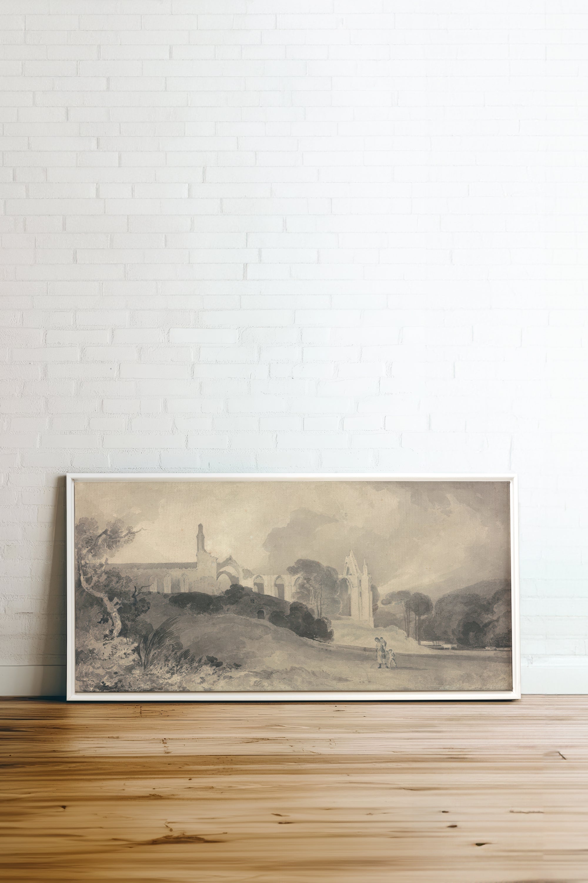 VESTIGES VOILÉS toile étirée - Oeuvre d'art unique pour une décoration intérieure élégante