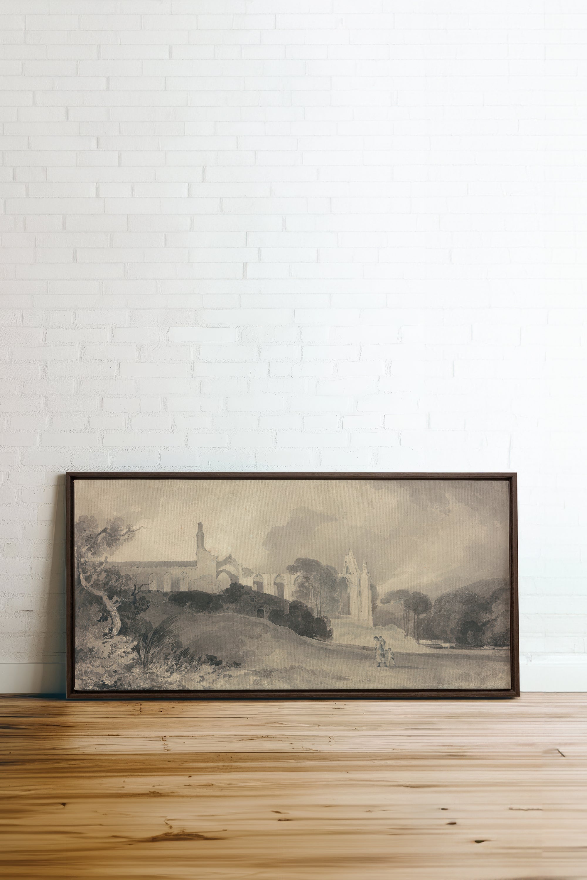 VESTIGES VOILÉS toile étirée - Oeuvre d'art unique pour une décoration intérieure élégante