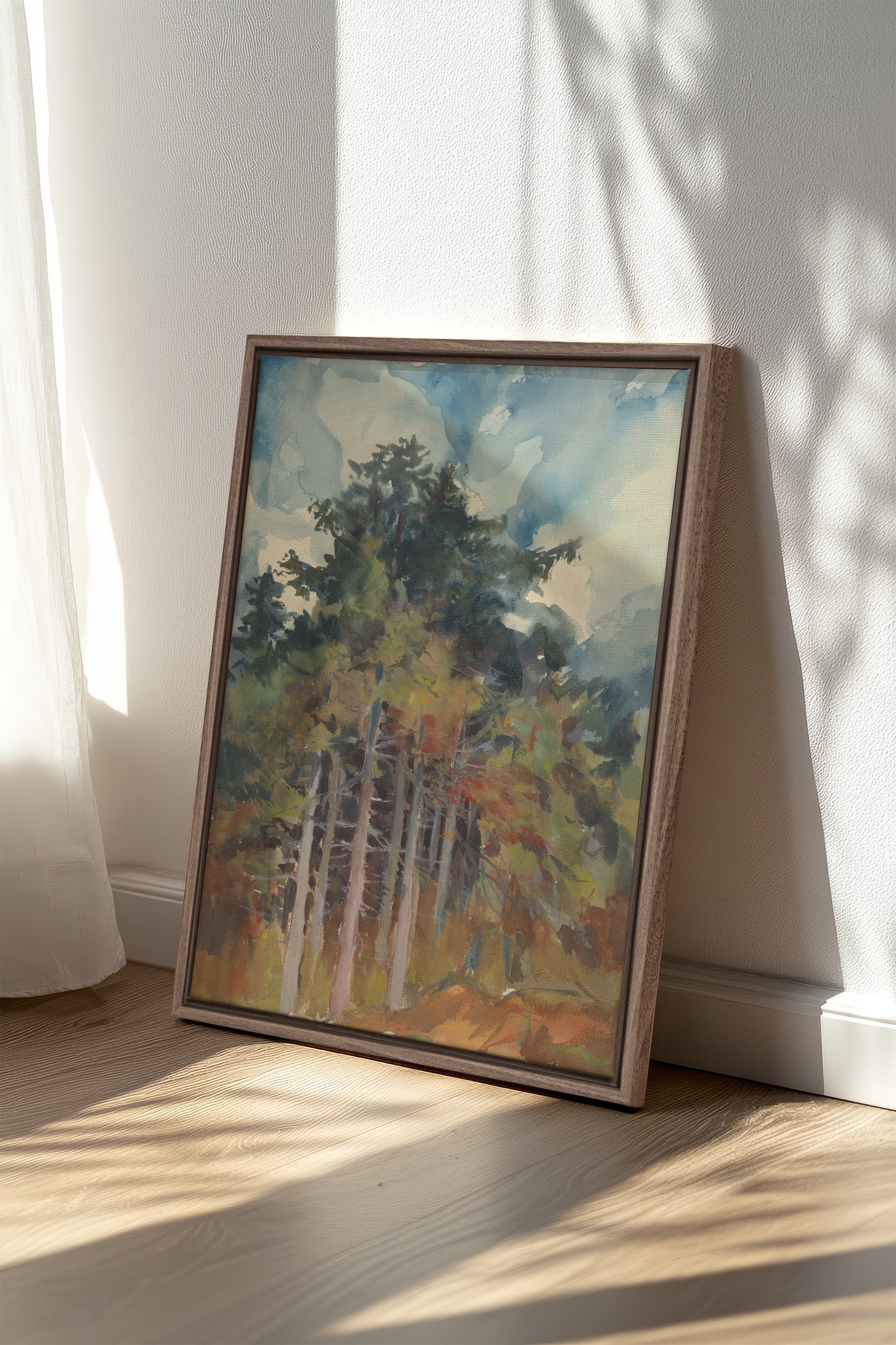 WILD GROVE Toile Étirée Artisanale - Œuvre Sur Toile Étirée