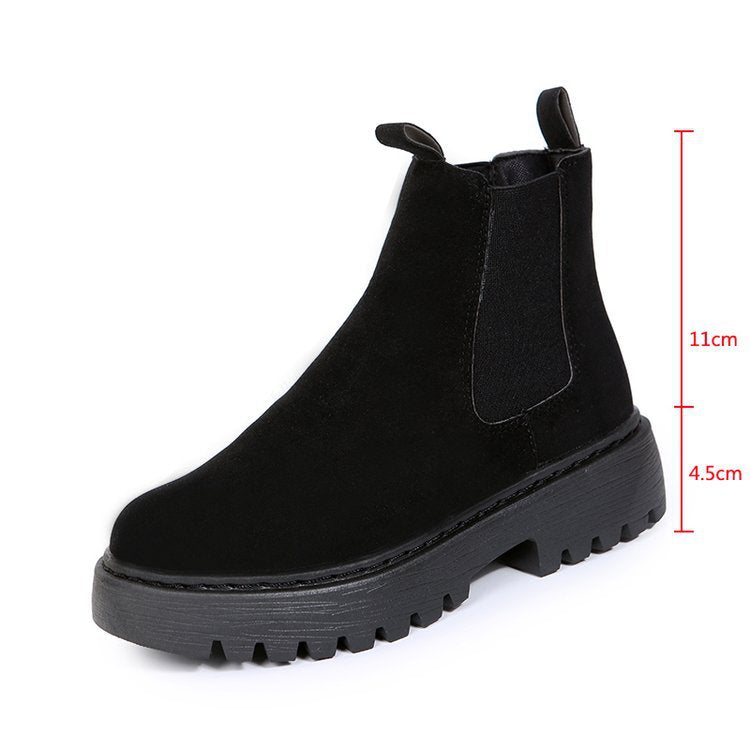 Women's Fashion Ankle Boots – Classic PU Leather Martin Boots with Casual Style