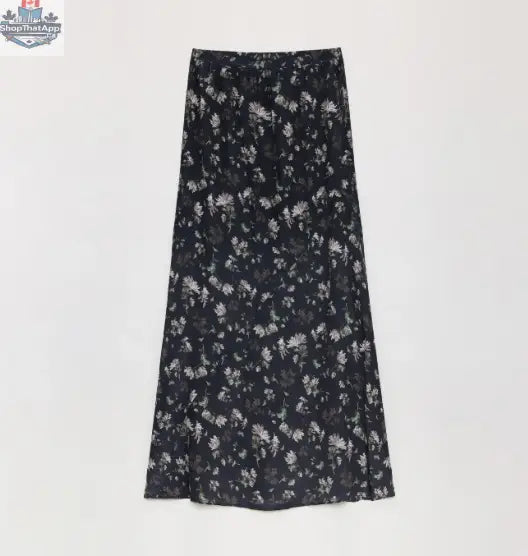 Gallery Dusse Vintage Print Draped Skirt for a Timeless Look - Shopthatapp.ca