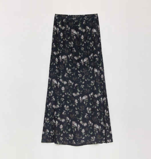 Gallery Dusse Vintage Print Draped Skirt for a Timeless Look