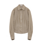 Berlin Afternoon Tea Waist Shirt - Refreshing Breathable Twill Linen Deconstructed Silhouette Old Money Style Top - Shopthatapp.ca