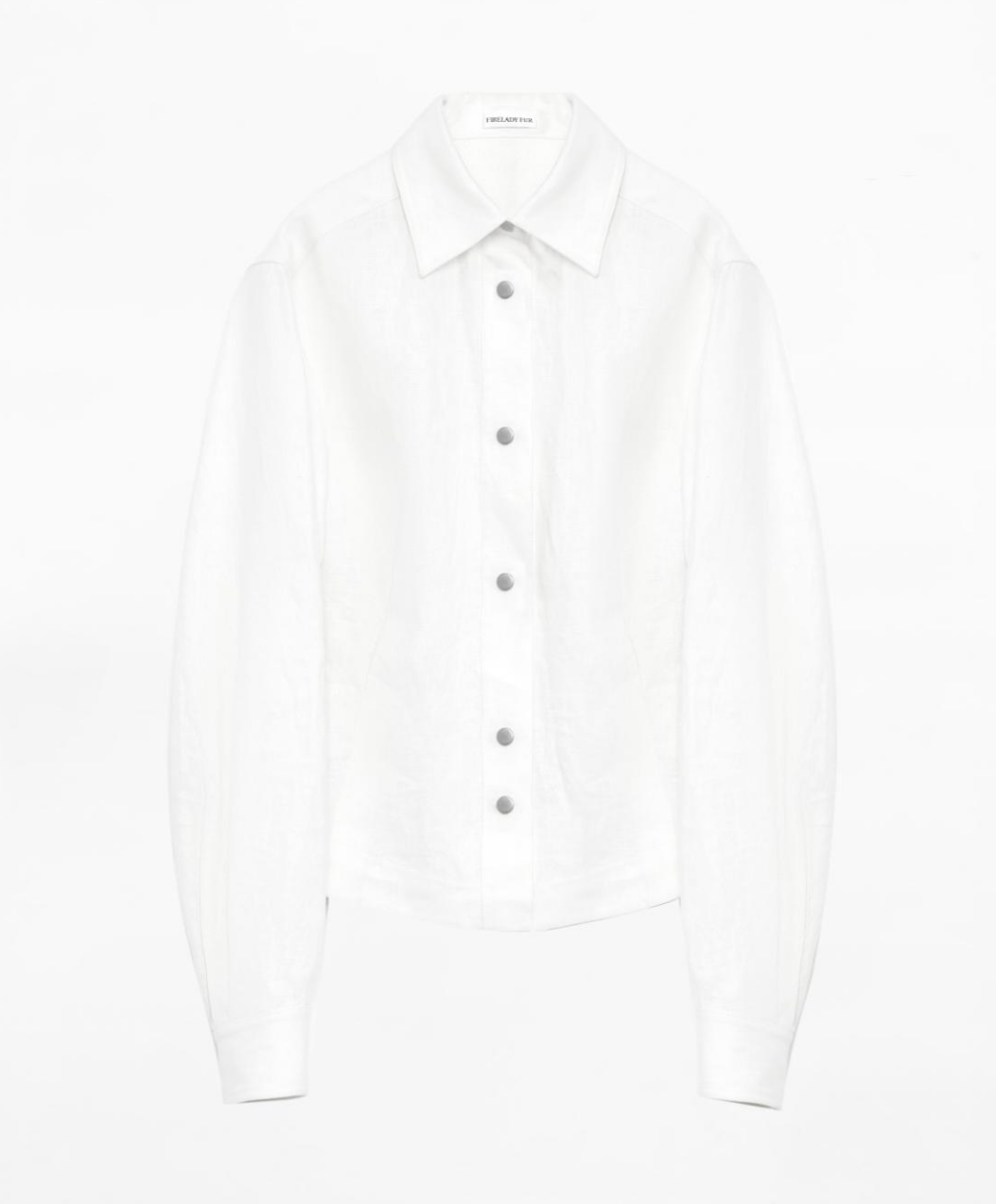 Berlin Afternoon Tea Waist Shirt - Refreshing Breathable Twill Linen Deconstructed Silhouette Old Money Style Top