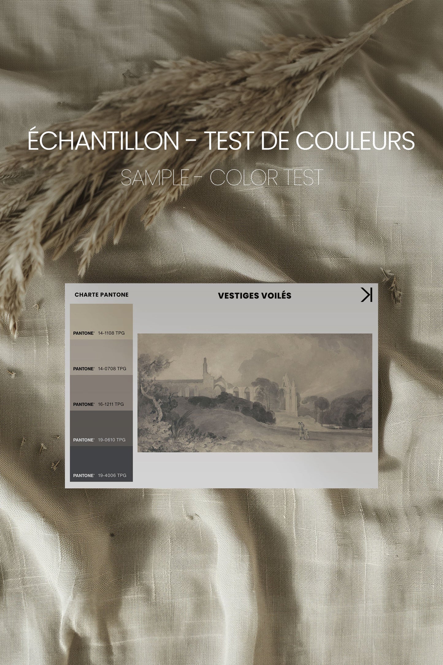 VESTIGES VOILÉS toile étirée - Oeuvre d'art unique pour une décoration intérieure élégante - Shopthatapp.ca