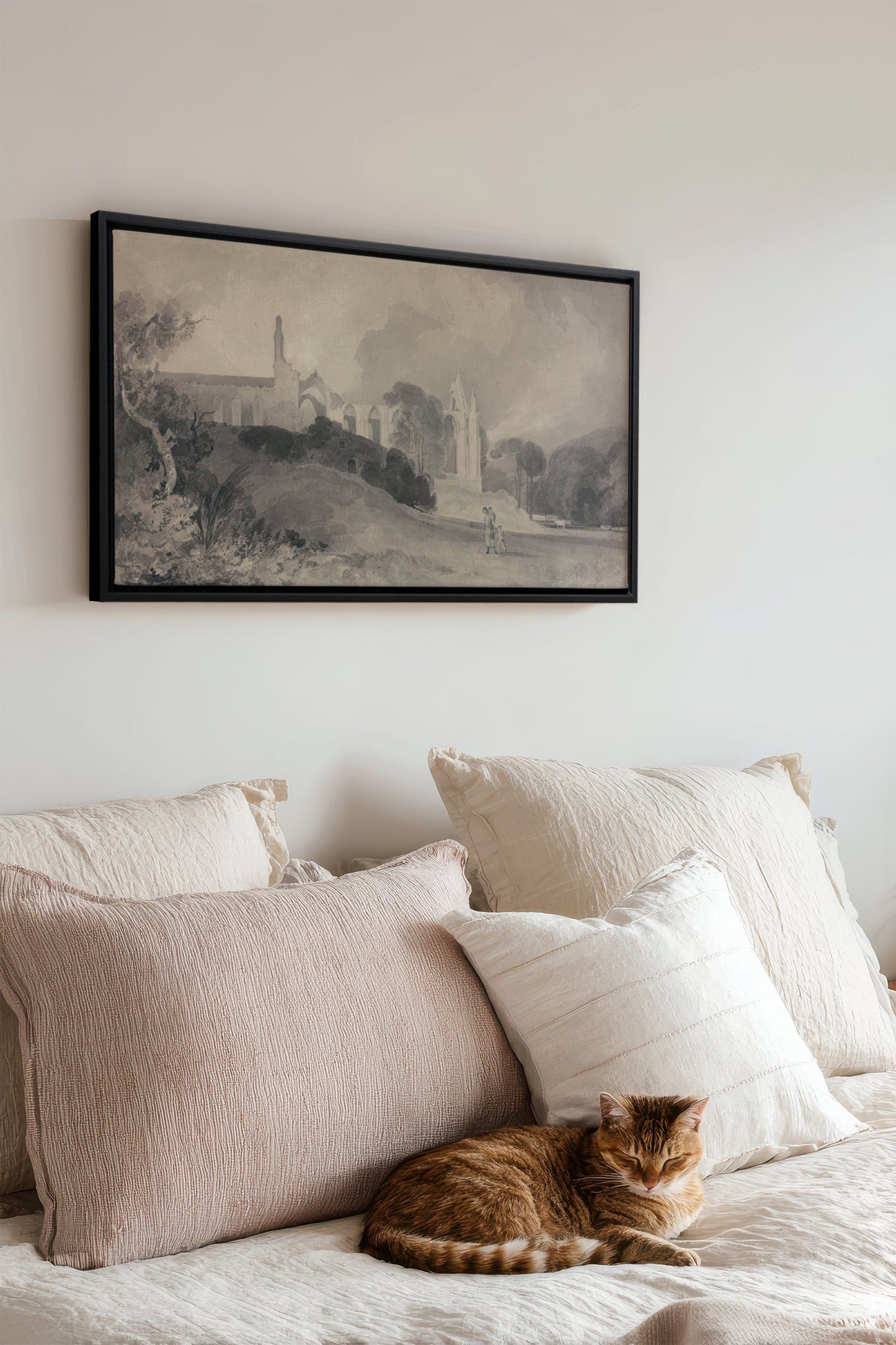 VESTIGES VOILÉS toile étirée - Oeuvre d'art unique pour une décoration intérieure élégante - Shopthatapp.ca