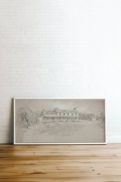 SHADOWED HOUSE Art Print | Oeuvre sur toile étirée - Shopthatapp.ca