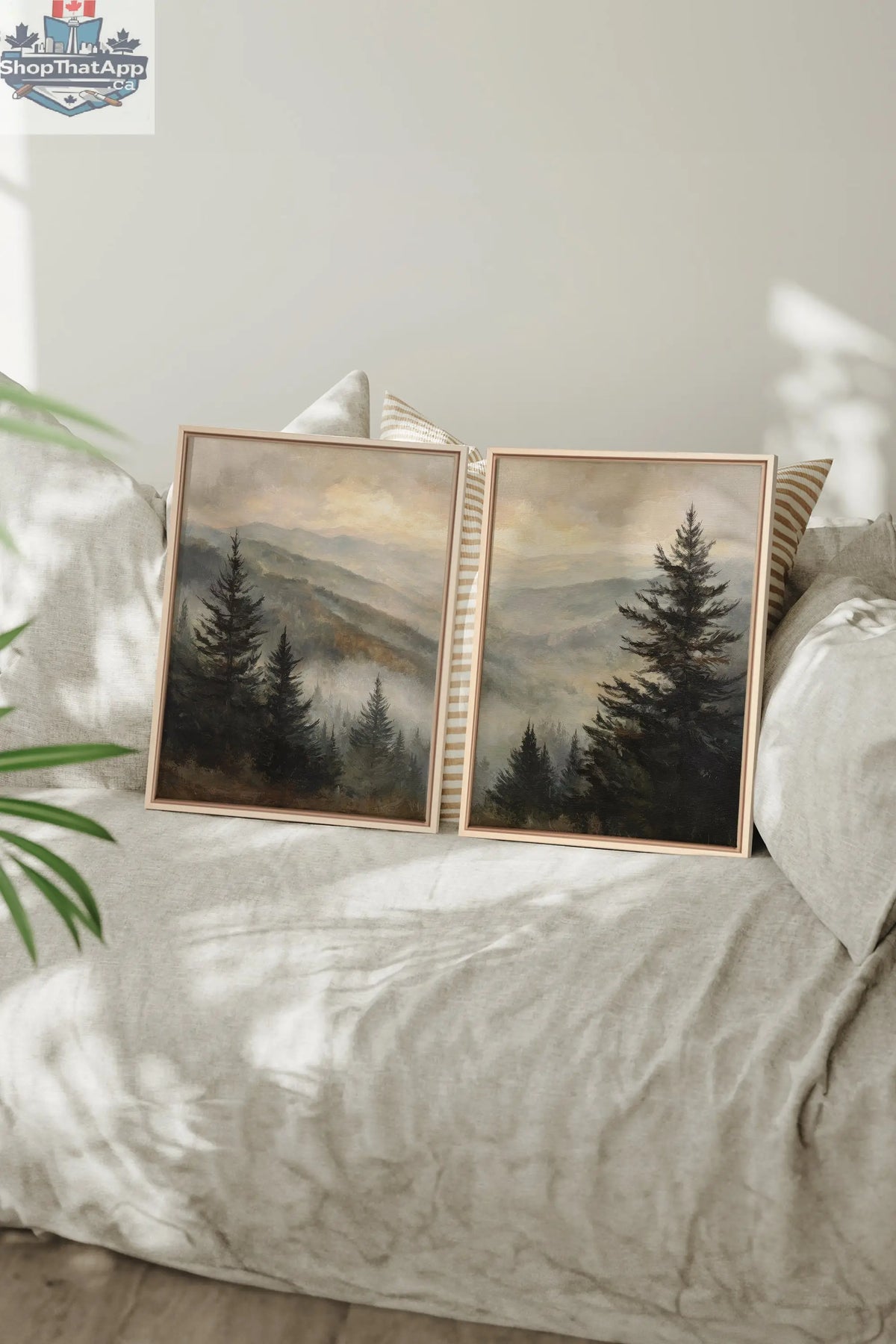ECHOES IN THE MIST ARTWORK - Stunning 2 Piece Stretched Canvas Set - Shopthatapp.ca