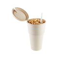All-in-One Snack and Drink Cup (16 oz) - BPA-Free Bamboo, Eco-Friendly, Dishwasher-Safe