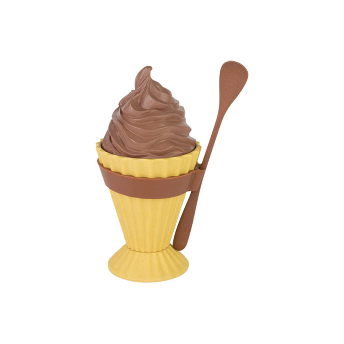 Eco-Friendly Ice Cream Cup with Spoon - Enjoy Your Treats Responsibly