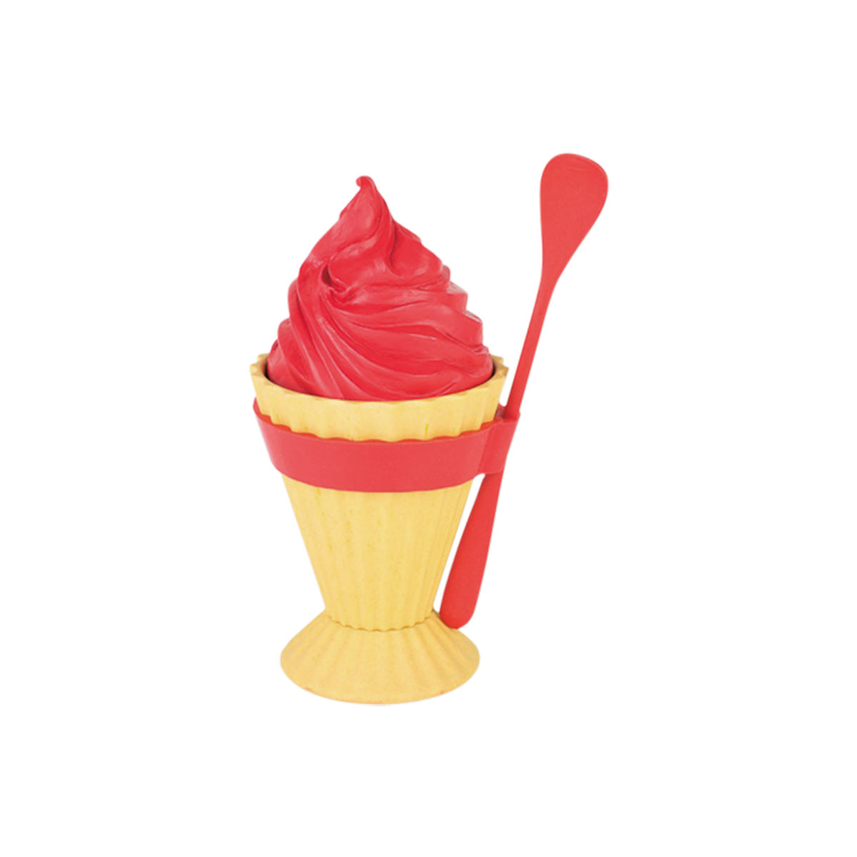 Eco-Friendly Ice Cream Cup with Spoon - Enjoy Your Treats Responsibly