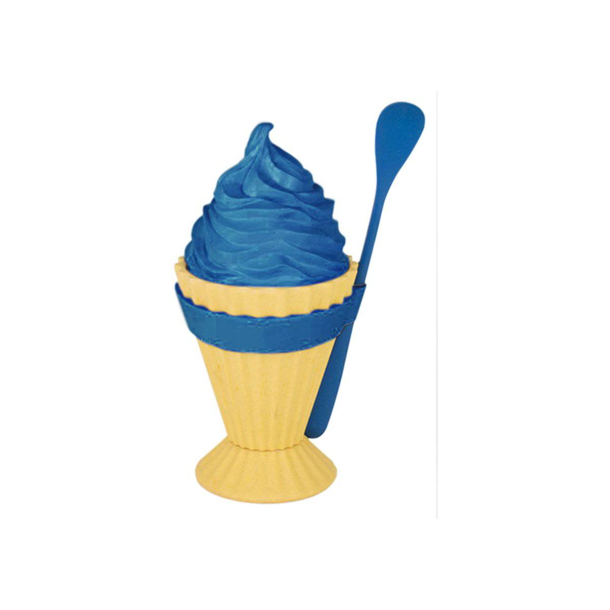 Eco-Friendly Ice Cream Cup with Spoon - Enjoy Your Treats Responsibly