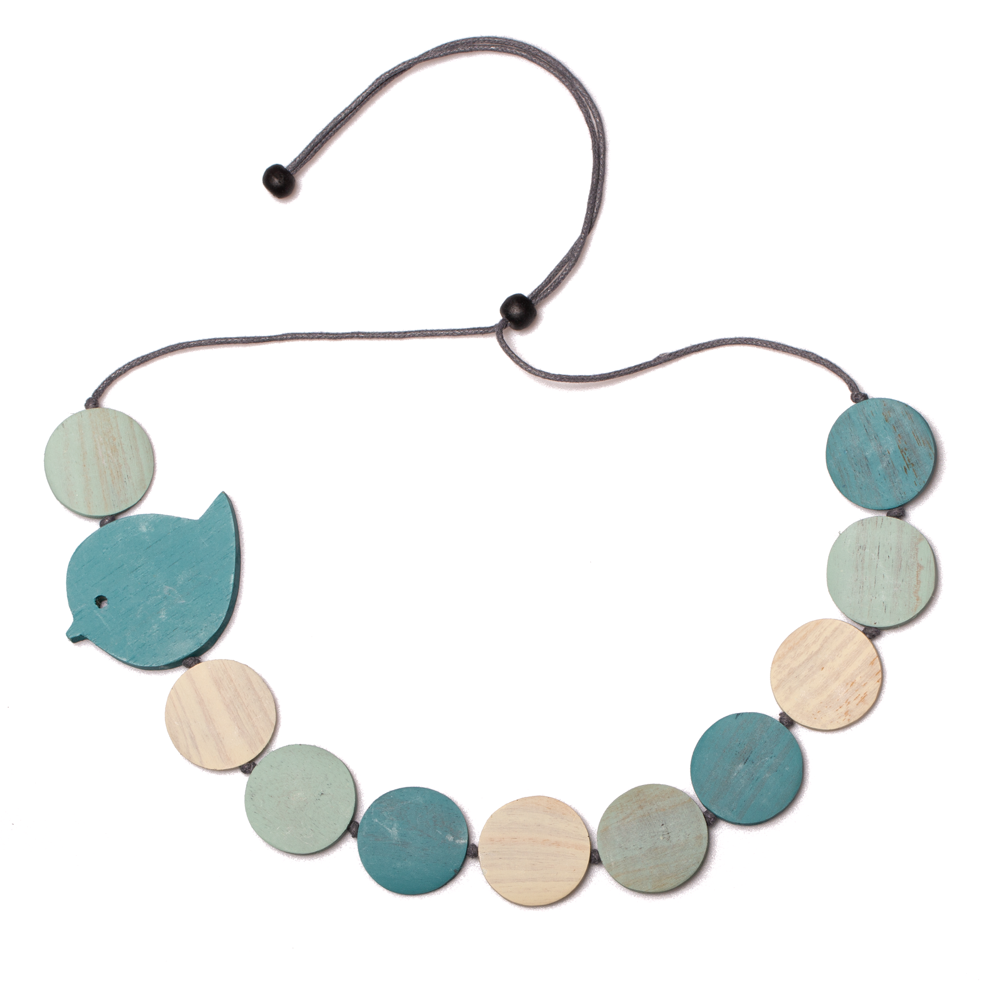 Fat Bird Necklace on Wooden Disc – Nature-Inspired Jewelry - Shopthatapp.ca