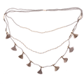 Triple Strand Tassel Necklace for Chic Style and Elegance - Shopthatapp.ca