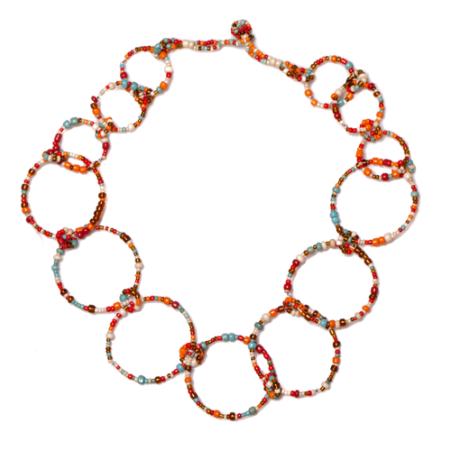 Beaded Hoop Necklace - Shopthatapp.ca