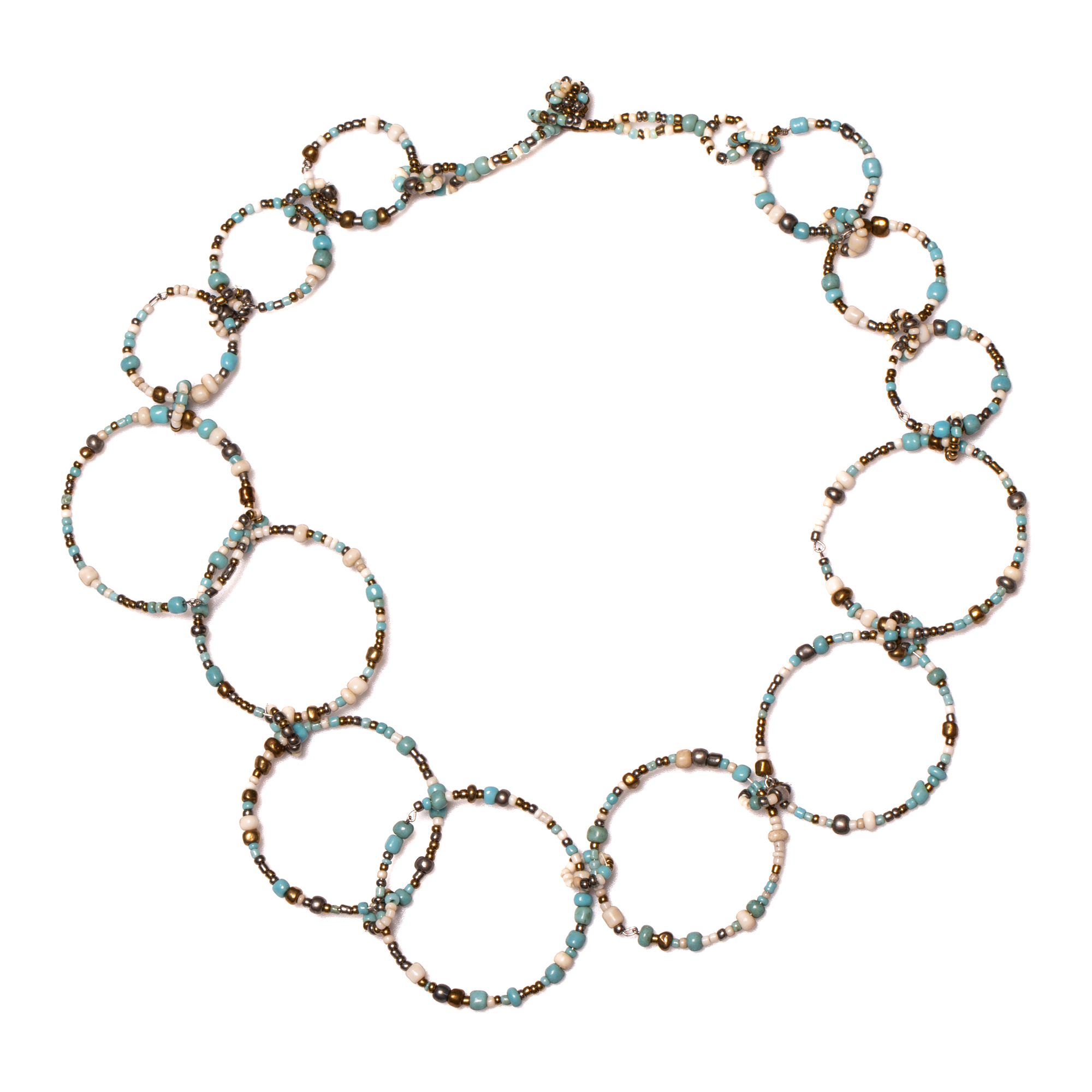 Beaded Hoop Necklace - Shopthatapp.ca