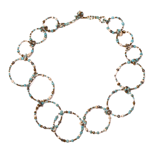 Beaded Hoop Necklace - Shopthatapp.ca