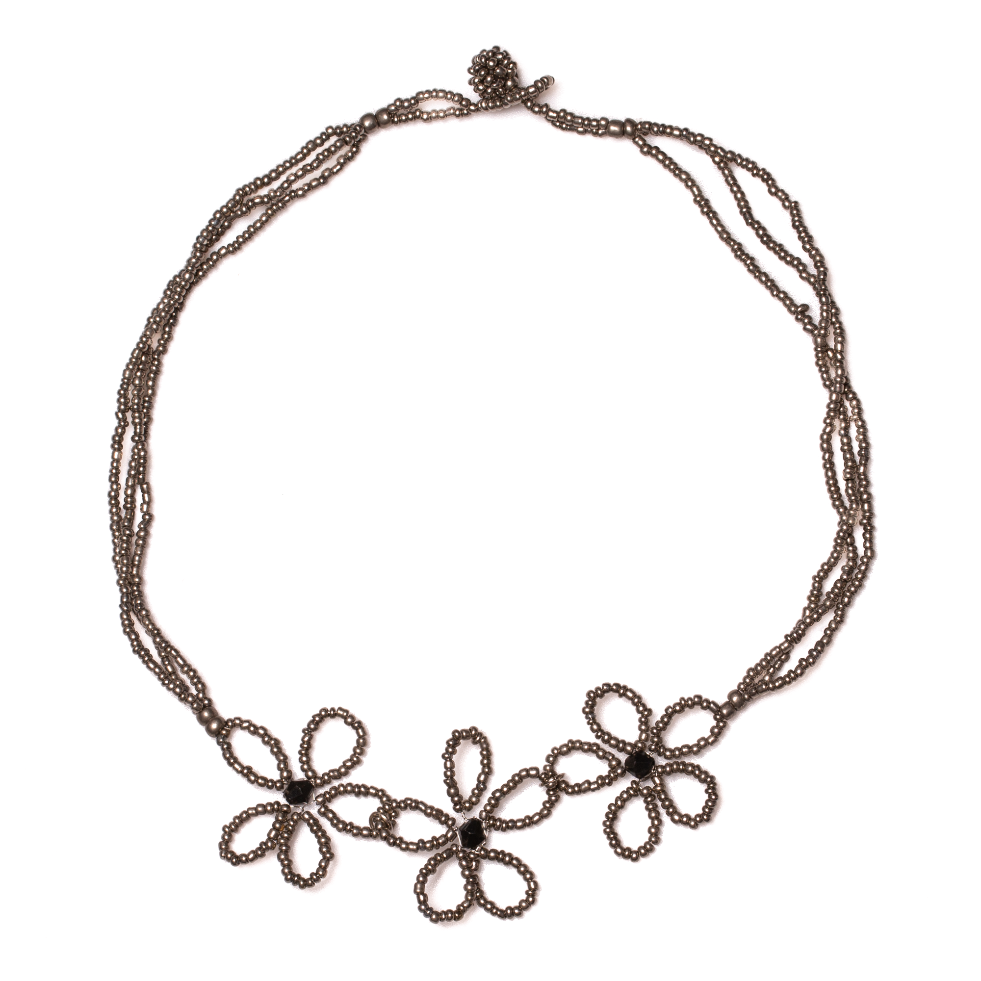 Beaded Flower Necklace - Shopthatapp.ca
