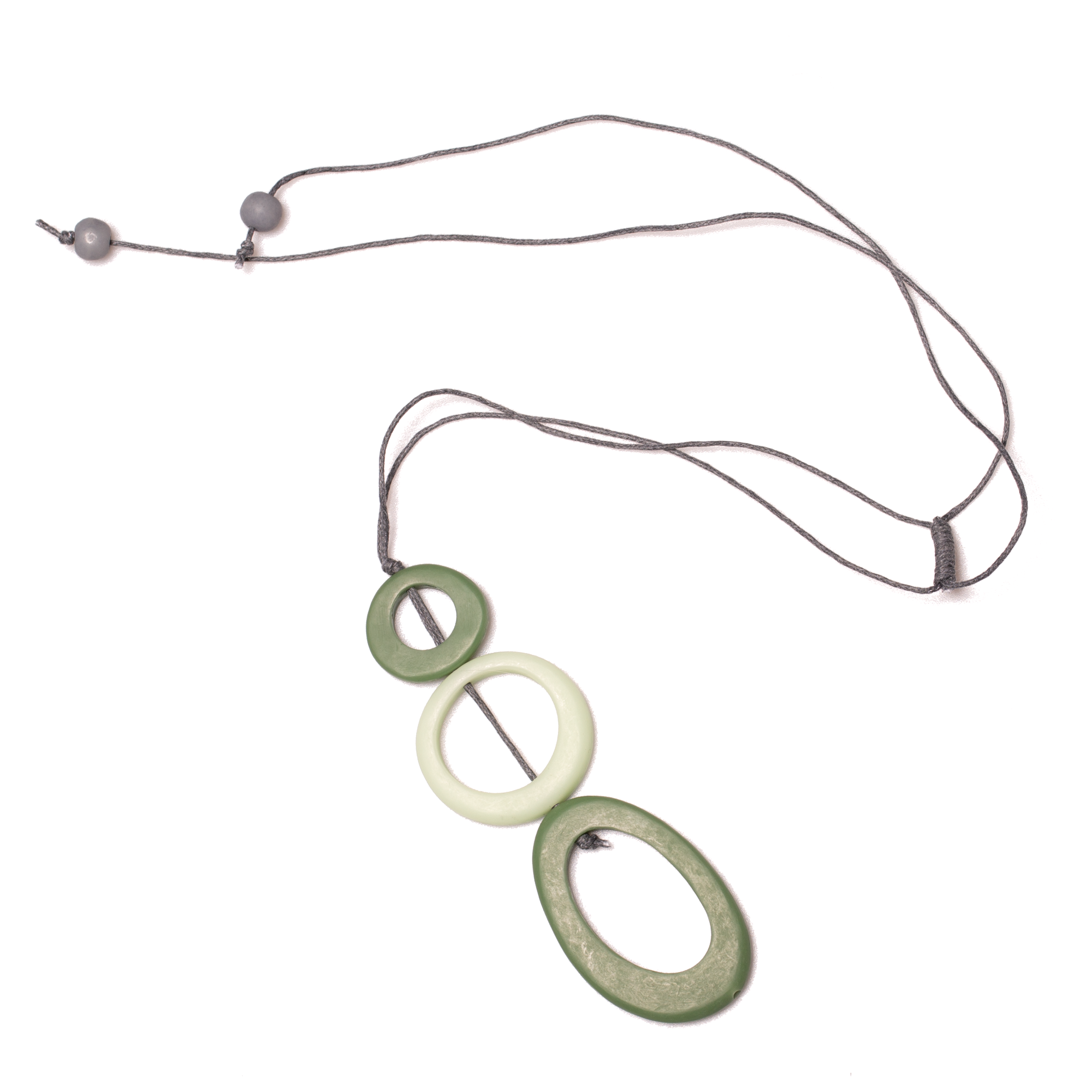 Tonal Resin Hoop Pendant - Elegant Triple Resin Design - Shopthatapp.ca