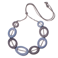 Tonal Resin Hoop Necklace - Shopthatapp.ca