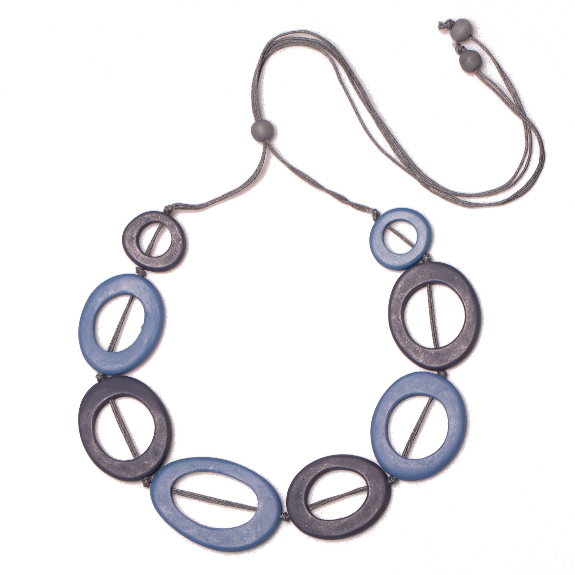 Tonal Resin Hoop Necklace - Shopthatapp.ca